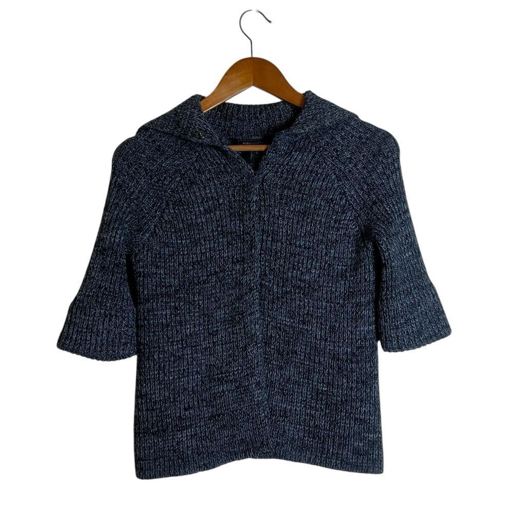 BCBGMaxarzia grey knit wool blend cardigan